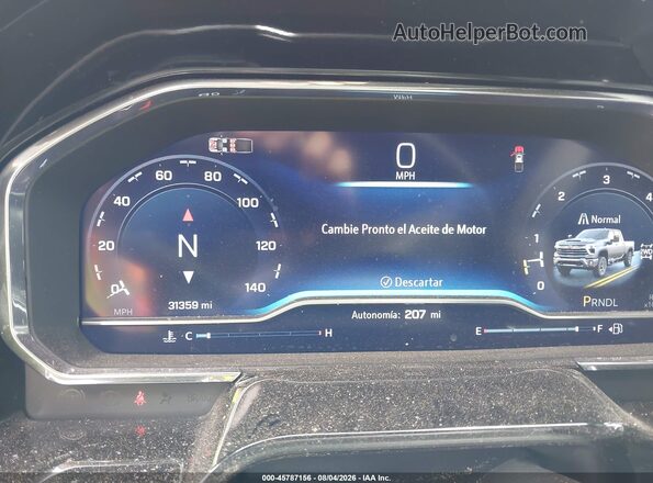 2GC1KNEY0S1221633 2025 CHEVROLET SILVERADO White Vista de los asientos traseros