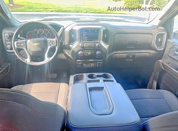 2GC1YNEY5N1225096 2022 CHEVROLET SILVERADO White ხელსაწყოთა პანელის ხედი