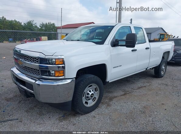 2GC2KREG0K1193447 2019 CHEVROLET SILVERADO Белый Передняя левая четверть