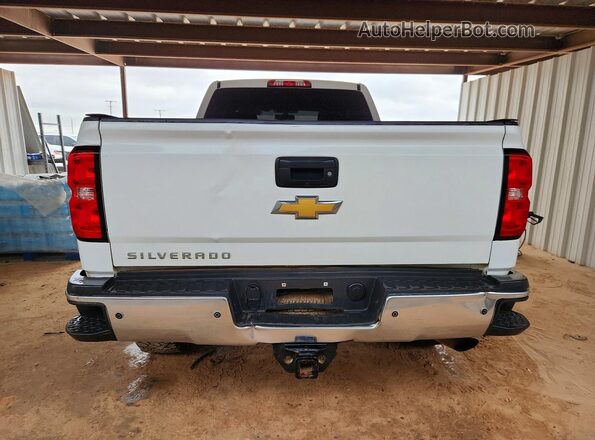 2GC2KREG2K1165536 2019 CHEVROLET SILVERADO White Вид ззаду