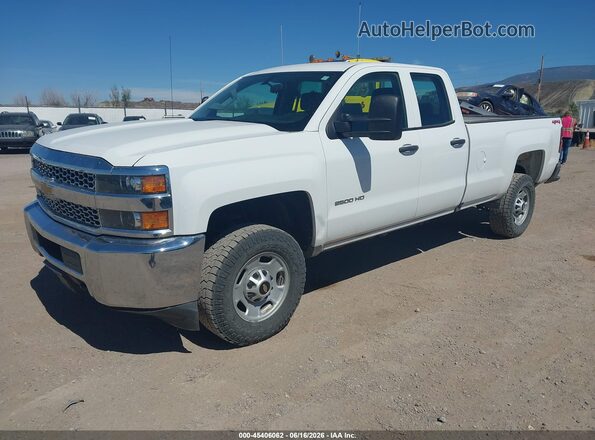 2GC2KREG2K1219577 2019 CHEVROLET SILVERADO White Передня ліва чверть