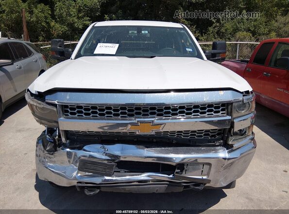 2GC2KREG7K1127896 2019 CHEVROLET SILVERADO White Widok zestawu wskaźników
