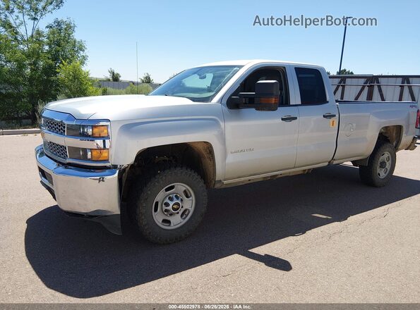 2GC2KREGXK1111997 2019 CHEVROLET SILVERADO Silver Առջևի ձախ երեք քառորդ տեսարան