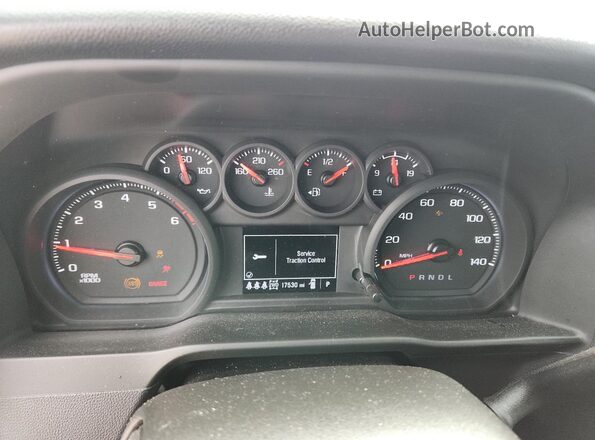 2GC4KME73S1180820 2025 CHEVROLET SILVERADO Gray Вид щитка приладів
