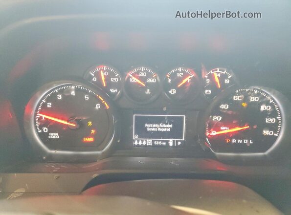 2GC4KME77T1152892 2026 CHEVROLET SILVERADO Белый Вид щитка приборов