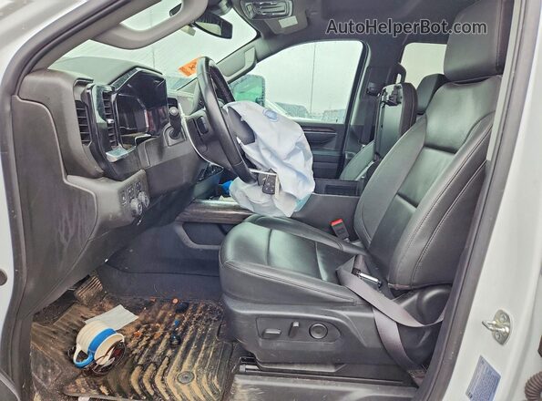 2GC4KUEY6S1111550 2025 CHEVROLET SILVERADO White Widok wnętrza z przodu