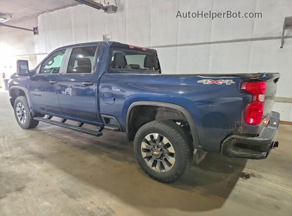 2GC4YME77P1719686 2023 CHEVROLET SILVERADO Blue Trasero izquierdo