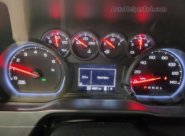 2GC4YME77P1719686 2023 CHEVROLET SILVERADO Blue Vista del cuadro de instrumentos