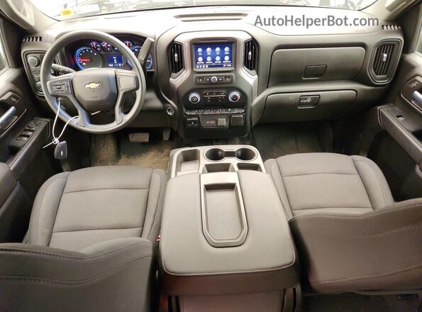 2GC4YME78R1116815 2024 CHEVROLET SILVERADO Black წინა პანელის ხედი