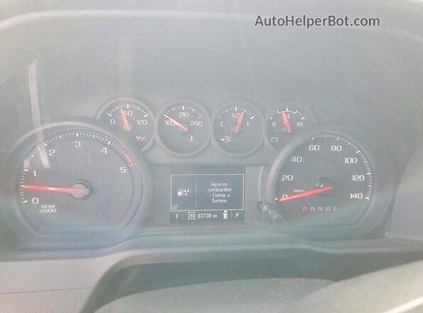 2GC4YMEY6P1725973 2023 CHEVROLET SILVERADO Белый Вид щитка приборов