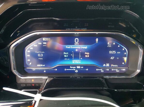 2GC4YNE78R1269524 2024 CHEVROLET SILVERADO White ხელსაწყოთა პანელის ხედი