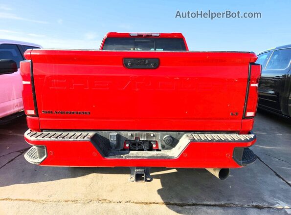 2GC4YNEY8R1231297 2024 CHEVROLET SILVERADO Красный Вид сзади