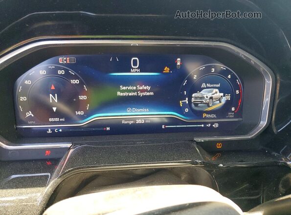 2GC4YNEY8R1271167 2024 CHEVROLET SILVERADO Silver Instrument cluster view