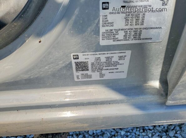 2GC4YNEYXR1202769 2024 CHEVROLET SILVERADO Gray Engine compartment view