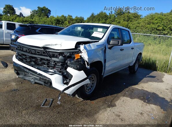 2GCPAAED7P1114668 2023 CHEVROLET SILVERADO Белый Передняя левая четверть