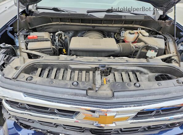 2GCPACED1P1137696 2023 CHEVROLET SILVERADO Blue Սալոնի հետևի տեսք