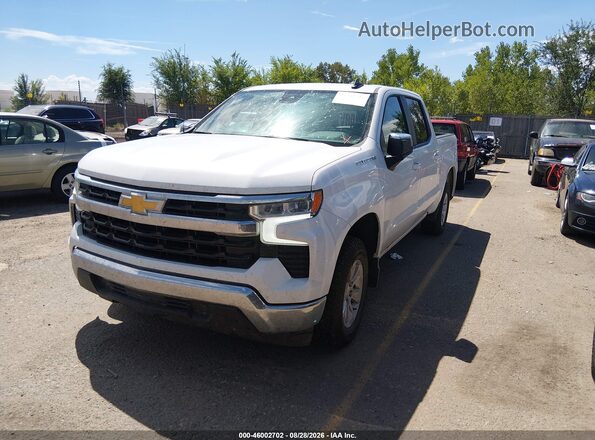 2GCPACED7S1120569 2025 CHEVROLET SILVERADO White Առջևի ձախ երեք քառորդ տեսարան