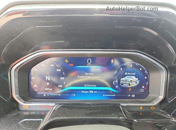 2GCPADEDXT1123473 2026 CHEVROLET SILVERADO Gray Widok zestawu wskaźników
