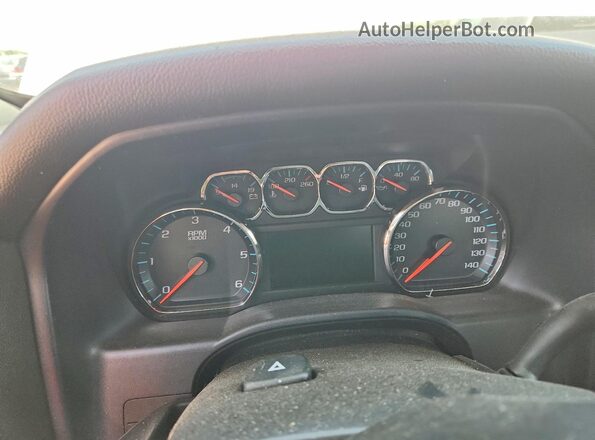2GCRCPECXK1161084 2019 CHEVROLET SILVERADO White Вид щитка приладів