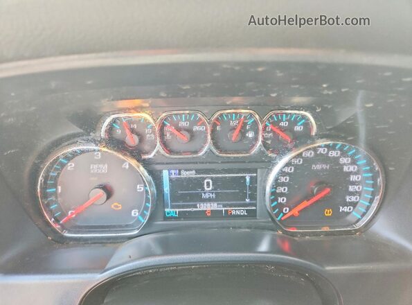 2GCRCRECXJ1100957 2018 CHEVROLET SILVERADO Silver Вид щитка приладів