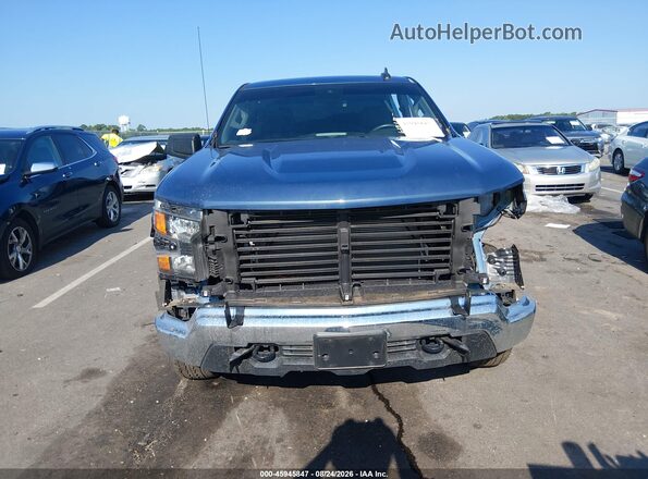 2GCUDAED3R1245674 2024 CHEVROLET SILVERADO Blue Սալոնի հետևի տեսք