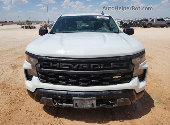 2GCUDAED4P1116162 2023 CHEVROLET SILVERADO White VIN კოდის სტიკერის ხედი