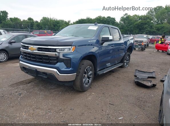 2GCUDDEDXR1184325 2024 CHEVROLET SILVERADO Blue Передня ліва чверть