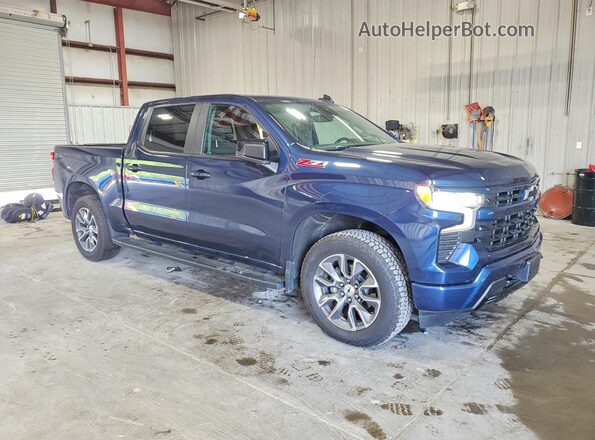2GCUDEED3P1106651 2023 CHEVROLET SILVERADO Blue Delantero derecho