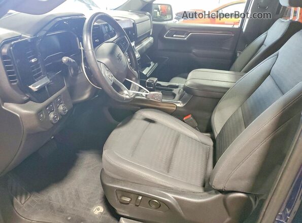 2GCUDEED3P1106651 2023 CHEVROLET SILVERADO Blue Vista interior delantera