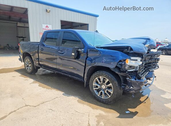 2GCUDEED5P1111267 2023 CHEVROLET SILVERADO Синий Передняя правая четверть