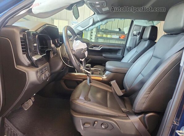 2GCUDEED5P1111267 2023 CHEVROLET SILVERADO Синий Вид салона спереди
