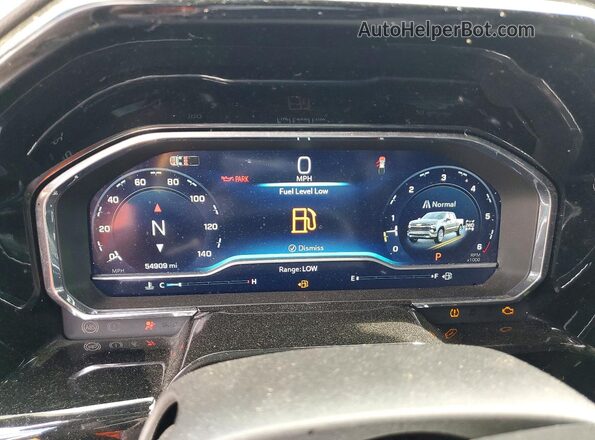 2GCUDEED5R1133255 2024 CHEVROLET SILVERADO Black Vista del cuadro de instrumentos