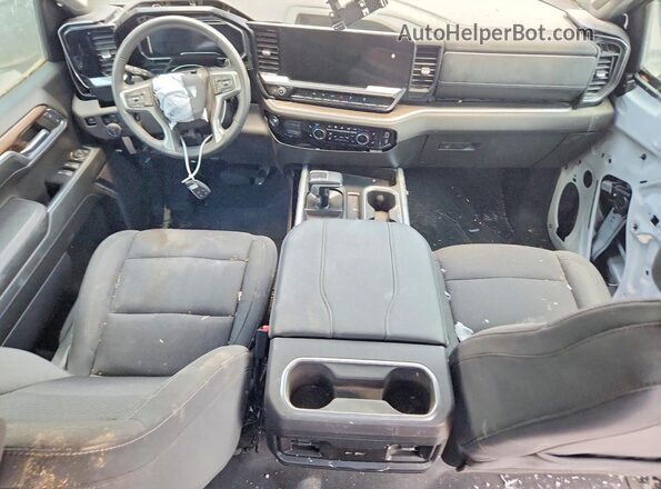 2GCUDEEDXR1169748 2024 CHEVROLET SILVERADO White Առջևի վահանակի տեսք