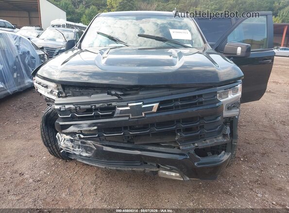 2GCUDEEDXR1183603 2024 CHEVROLET SILVERADO Черный Вид спереди