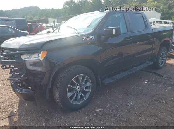 2GCUDEEDXR1183603 2024 CHEVROLET SILVERADO Черный Передняя левая четверть