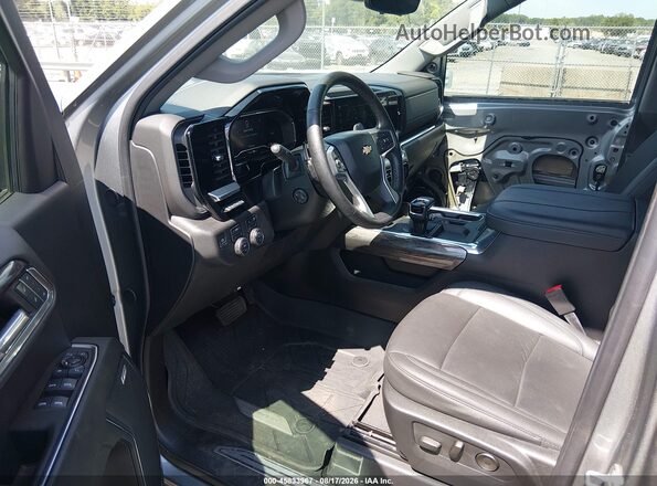 2GCUDGED4R1246576 2024 CHEVROLET SILVERADO Gray Front interior view