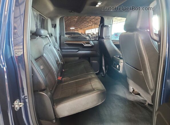 2GCUDJED8N1514455 2022 CHEVROLET SILVERADO Blue Vista de los asientos traseros