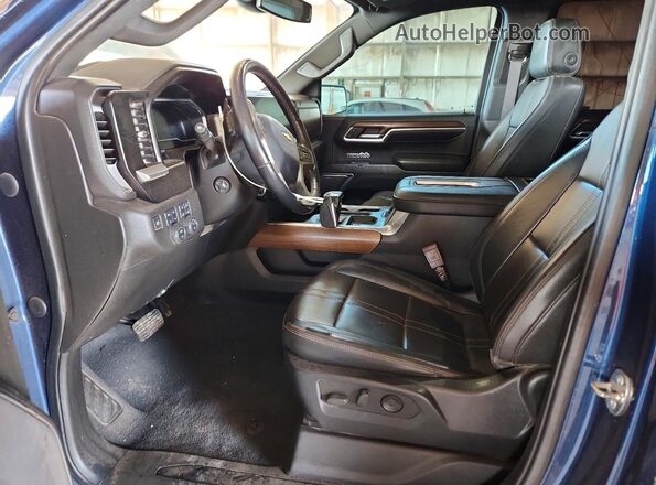 2GCUDJED8N1514455 2022 CHEVROLET SILVERADO Blue Vista interior delantera