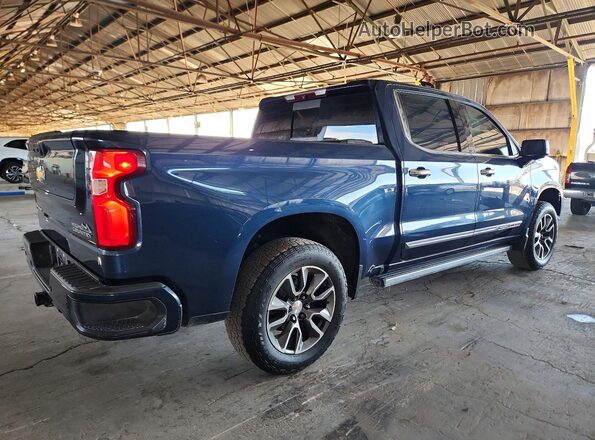 2GCUDJED8N1514455 2022 CHEVROLET SILVERADO Blue Trasero derecho