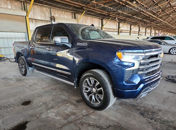2GCUDJED8N1514455 2022 CHEVROLET SILVERADO Blue Delantero derecho