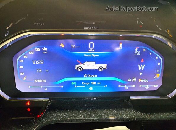 2GCUKDED5T1104183 2026 CHEVROLET SILVERADO Black Вид щитка приладів