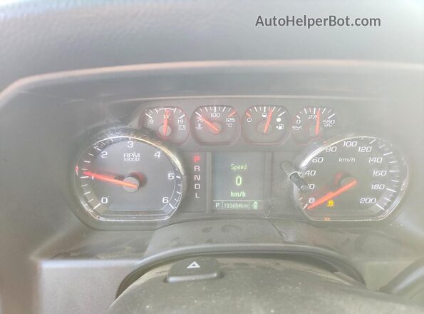 2GCVKNEC6K1103267 2019 CHEVROLET SILVERADO White ხელსაწყოთა პანელის ხედი
