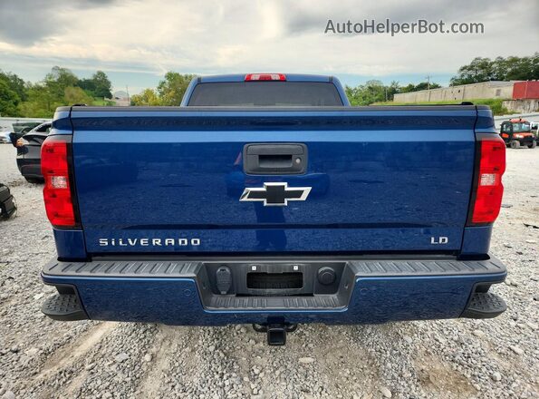 2GCVKPEC0K1204803 2019 CHEVROLET SILVERADO Синий Вид сзади
