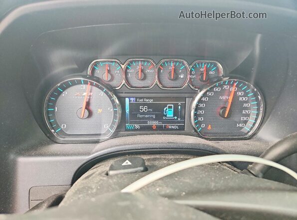 2GCVKPEC0K1204803 2019 CHEVROLET SILVERADO Синий Вид щитка приборов
