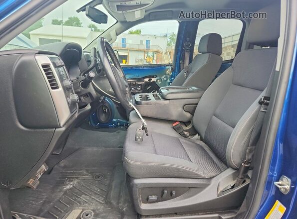 2GCVKPEC0K1204803 2019 CHEVROLET SILVERADO Синий Вид салона спереди