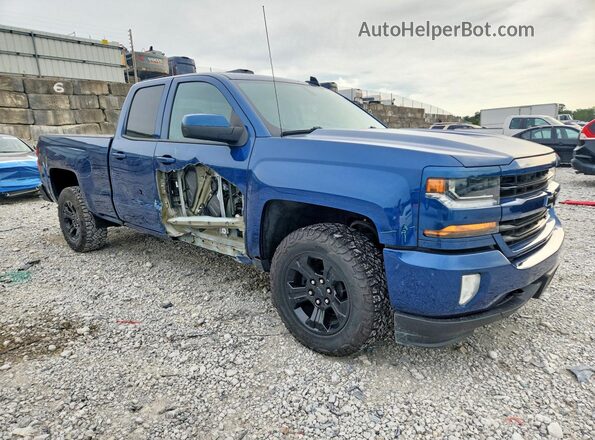 2GCVKPEC0K1204803 2019 CHEVROLET SILVERADO Синий Передняя правая четверть