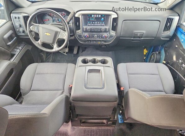 2GCVKPEC0K1204803 2019 CHEVROLET SILVERADO Синий Вид панели приборов