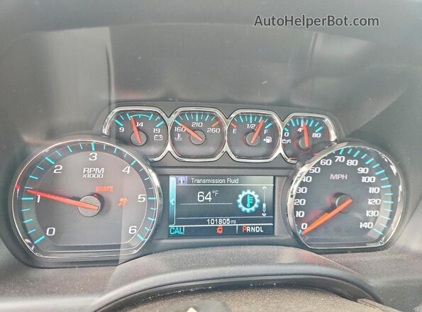 2GCVKPEC1K1133854 2019 CHEVROLET SILVERADO Серый Вид щитка приборов