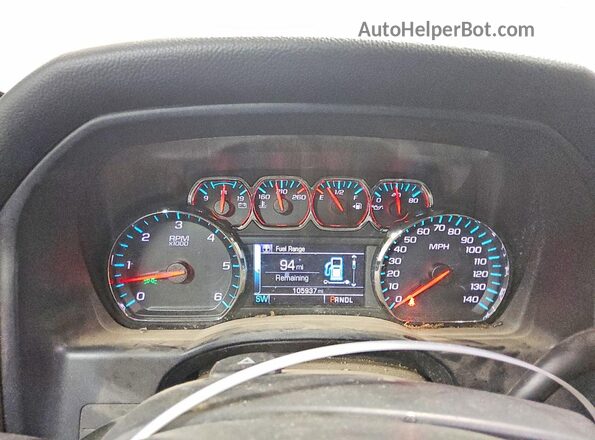 2GCVKPEC1K1204129 2019 CHEVROLET SILVERADO Black Вид щитка приладів