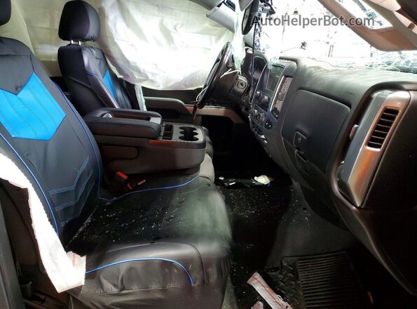 2GCVKPEC3K1230134 2019 CHEVROLET SILVERADO Blue Вид салону спереду
